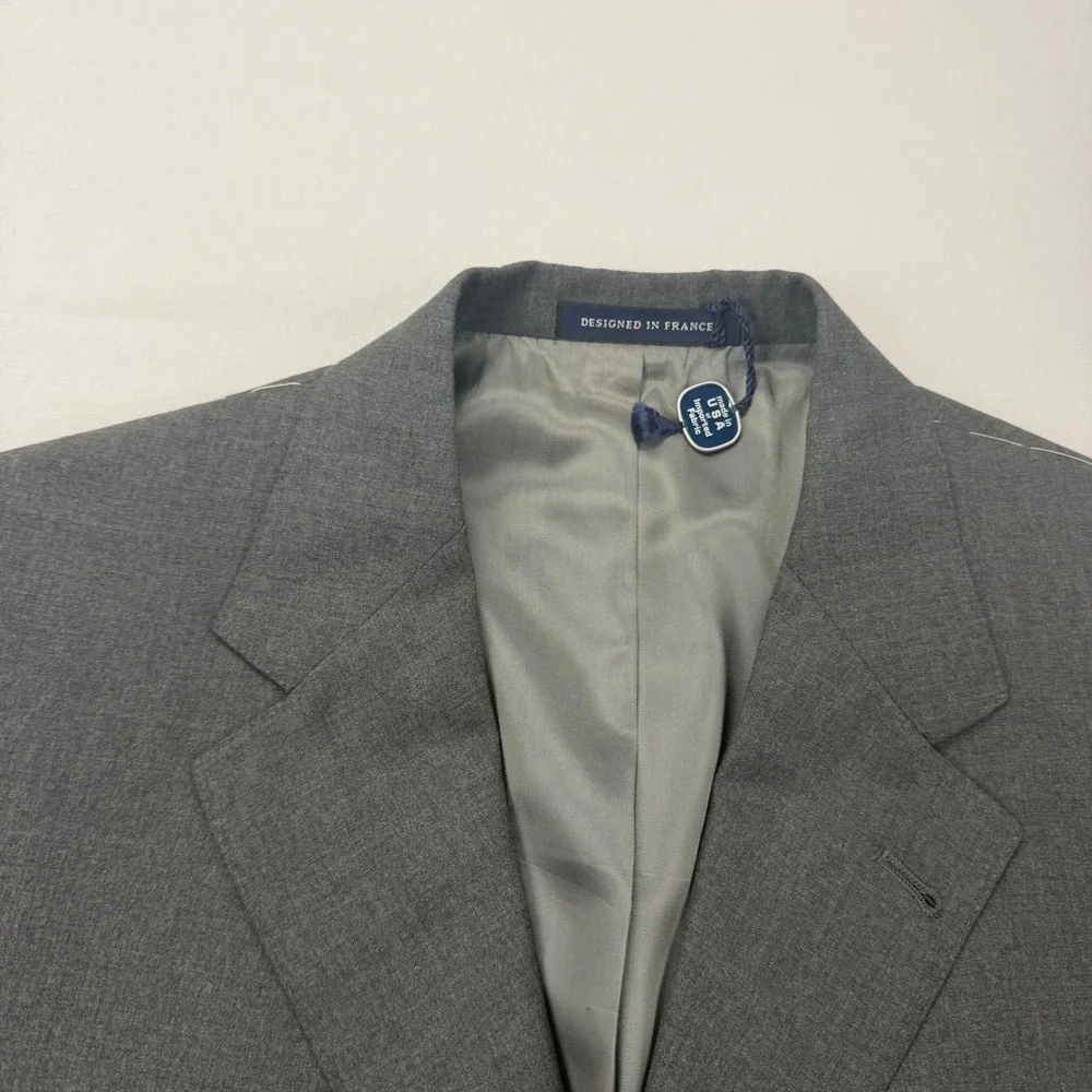 NWT Daniel Cremieux Blazer Mens 40R Grey Loro Piana Wool 3-Button‎ Sport Coat
